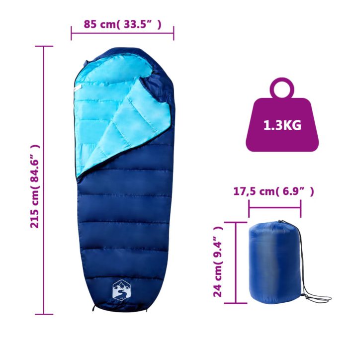 vidaXL Sovepose for voksne camping 3 sesonger