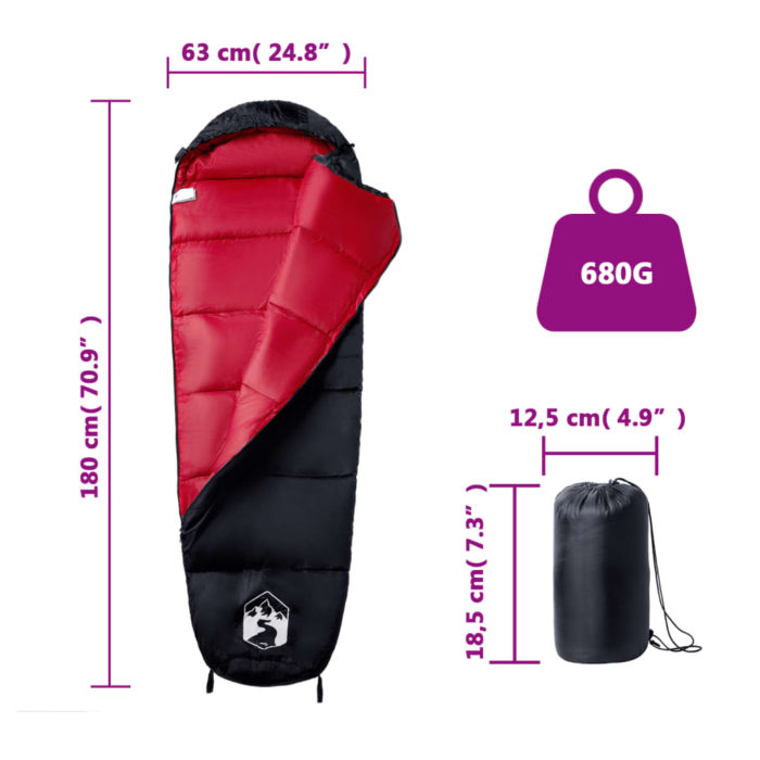 vidaXL Sovepose for voksne camping 3 sesonger