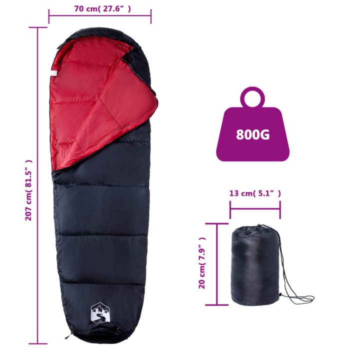 vidaXL Sovepose for voksne camping 3 sesonger