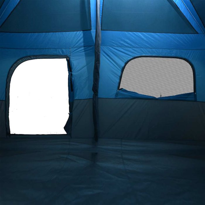 vidaXL Campingtelt 10 personer blå vanntett