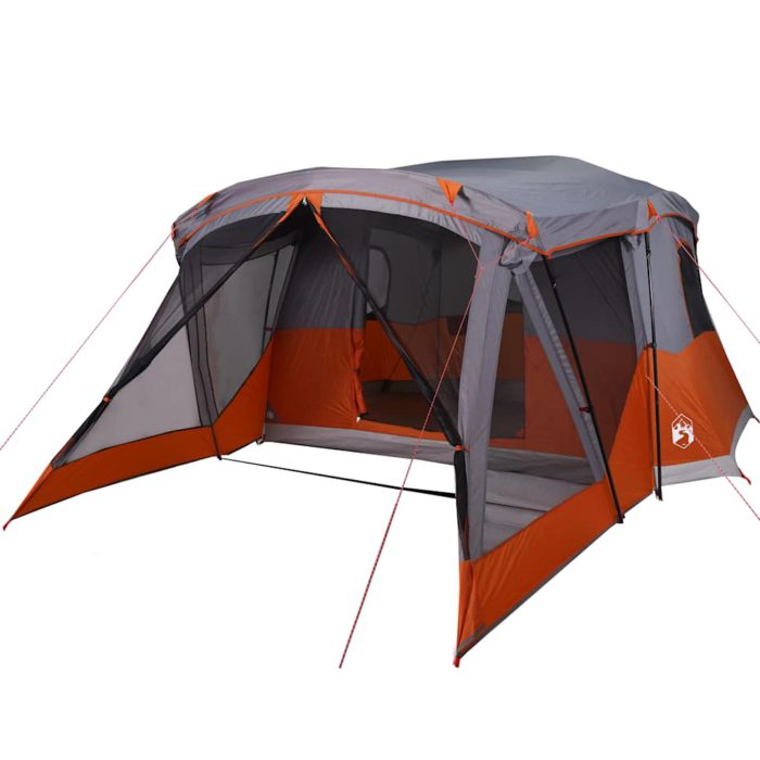 vidaXL Campingtelt med veranda 4 personer oransje vanntett