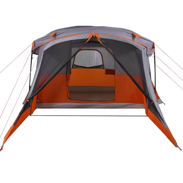 vidaXL Campingtelt med veranda 4 personer oransje vanntett