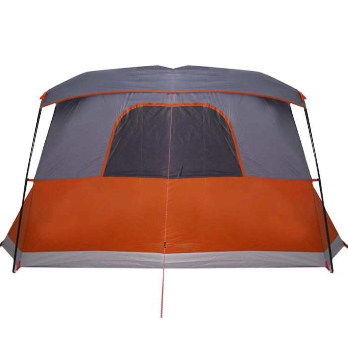 vidaXL Campingtelt med veranda 4 personer oransje vanntett