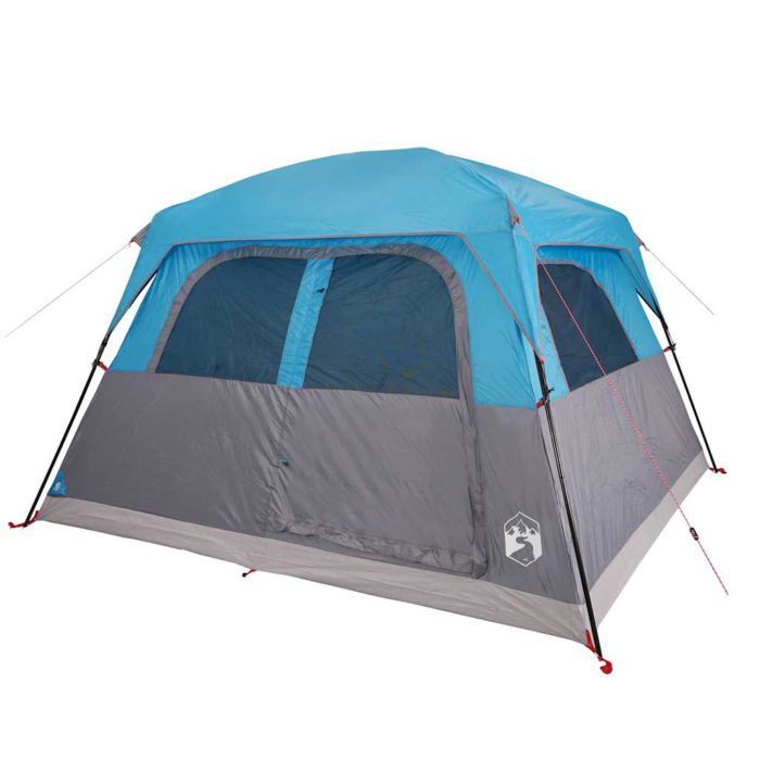 vidaXL Campingtelt 6 personer blå vanntett
