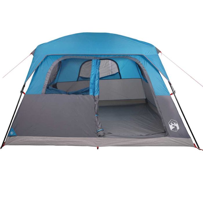 vidaXL Campingtelt 6 personer blå vanntett