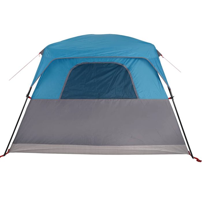 vidaXL Campingtelt 6 personer blå vanntett