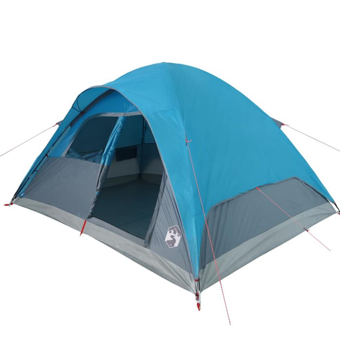 vidaXL Kuppeltelt for camping 6 personer blå vanntett