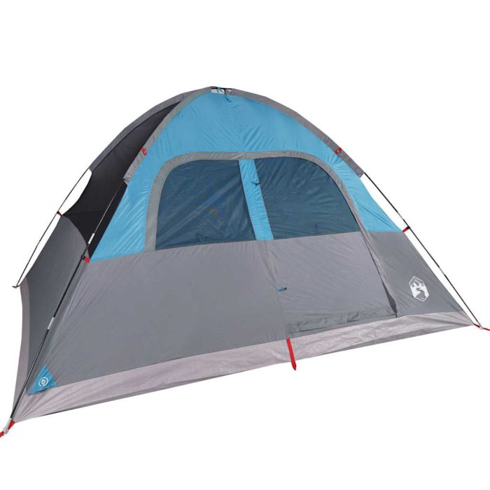 vidaXL Kuppeltelt for camping 6 personer blå vanntett