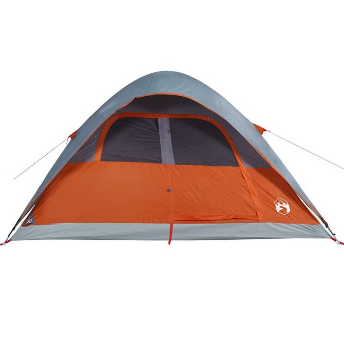 vidaXL Kuppeltelt for camping 6 personer oransje vanntett