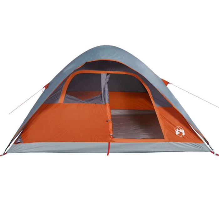 vidaXL Kuppeltelt for camping 6 personer oransje vanntett