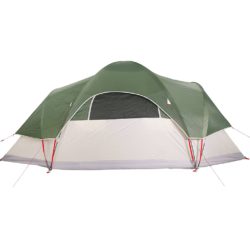vidaXL Kuppeltelt for camping 9 personer grønn vanntett