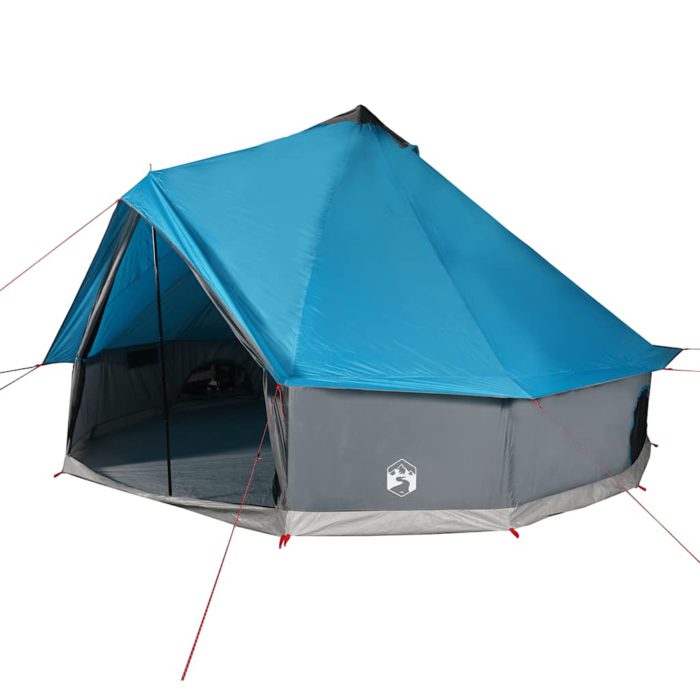 vidaXL Familietelt tipi for 6 personer blå vanntett