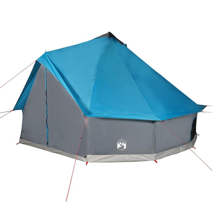 vidaXL Familietelt tipi for 6 personer blå vanntett
