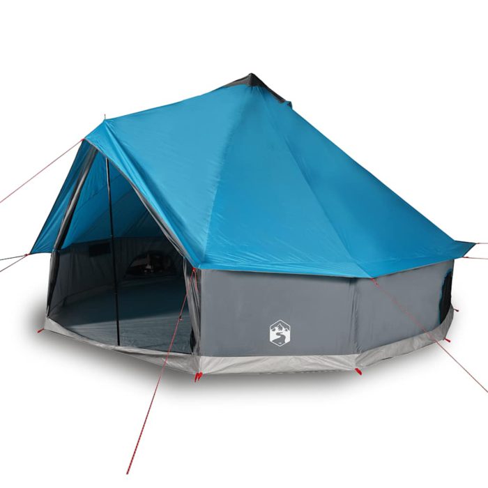 vidaXL Familietelt tipi for 6 personer blå vanntett