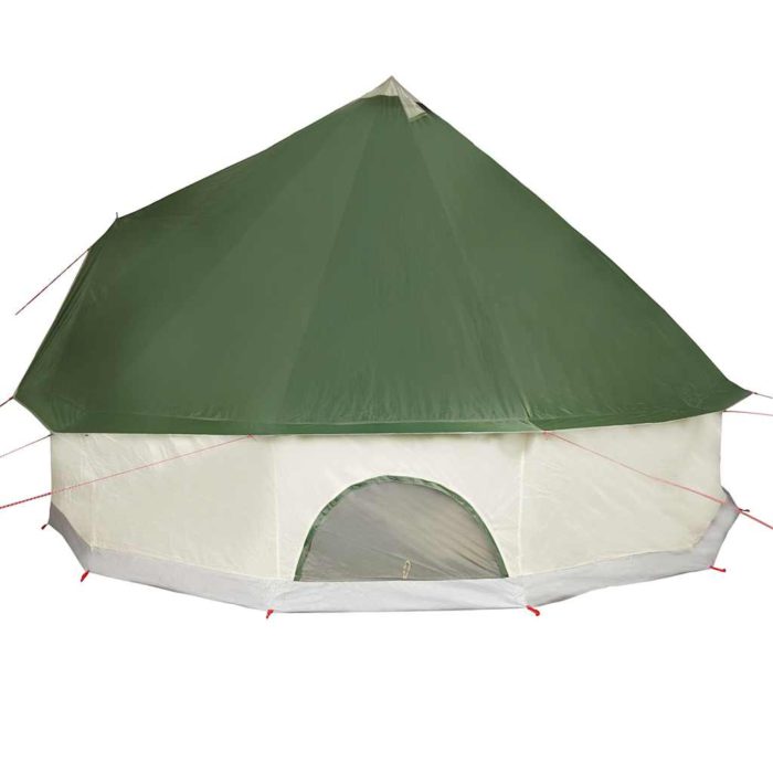 vidaXL Tipi-telt for camping 8 personer grønn vanntett