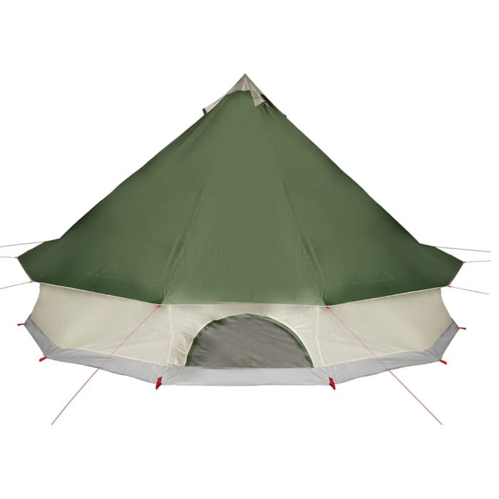 vidaXL Tipi-telt for camping 8 personer grønn vanntett