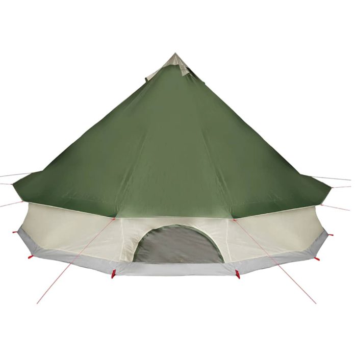 vidaXL Familietelt tipi for 12 personer grønn vanntett