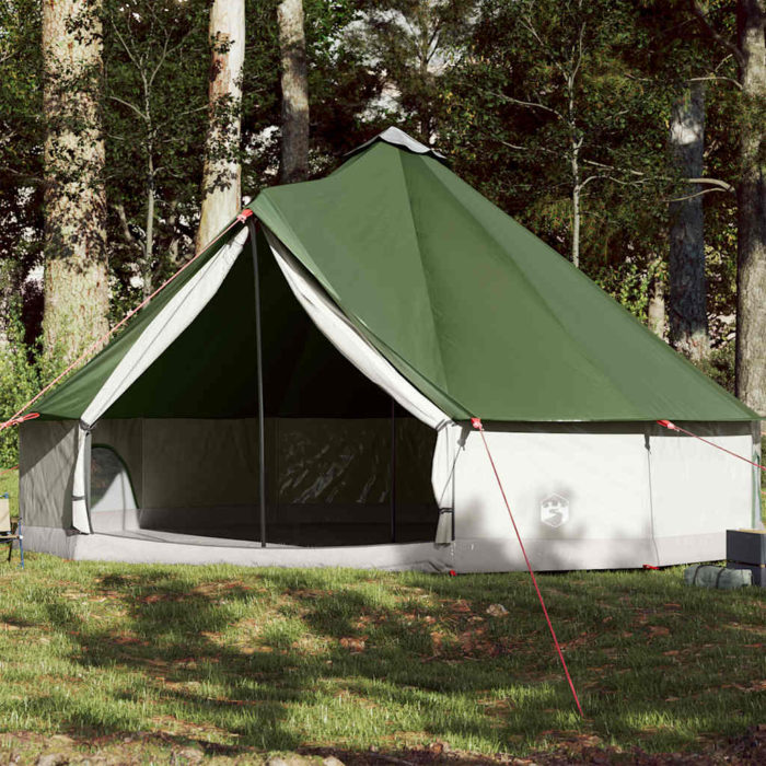 vidaXL Familietelt tipi for 12 personer grønn vanntett