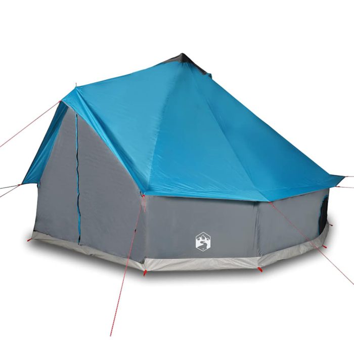vidaXL Familietelt tipi for 12 personer blå vanntett