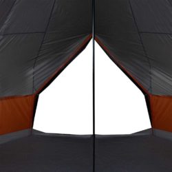 vidaXL Familietelt tipi for 12 personer grå og oransje vanntett