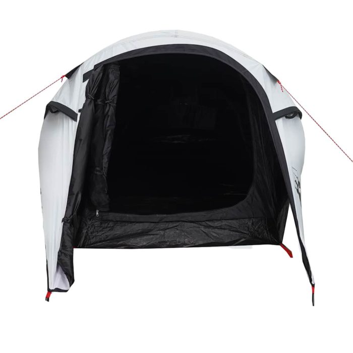 vidaXL Tunneltelt for camping 2 personer hvit blendingsstoff vanntett