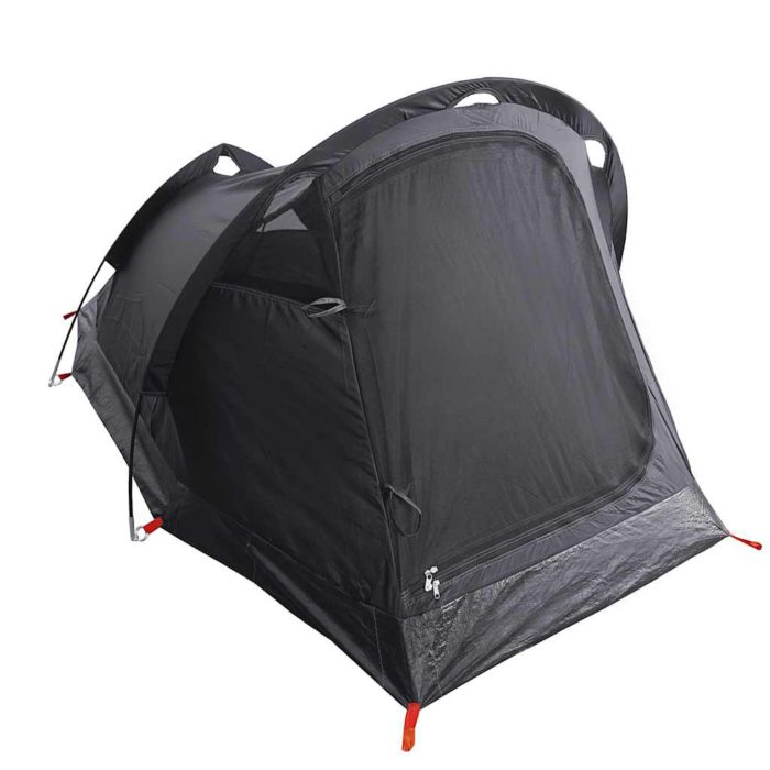 vidaXL Tunneltelt for camping 2 personer hvit blendingsstoff vanntett