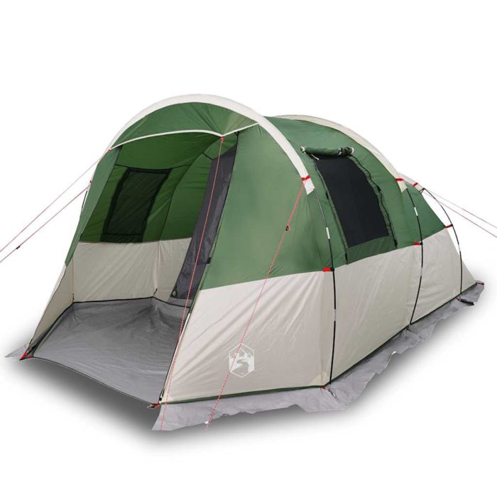 vidaXL Tunneltelt for camping 4 personer grønn vanntett
