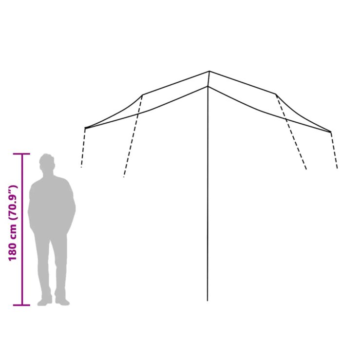 vidaXL Campingpresenning blå 300×294 cm vanntett