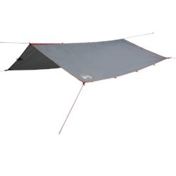 vidaXL Campingpresenning grå og oransje 300×294 cm vanntett