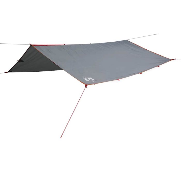 vidaXL Campingpresenning grå og oransje 300×294 cm vanntett