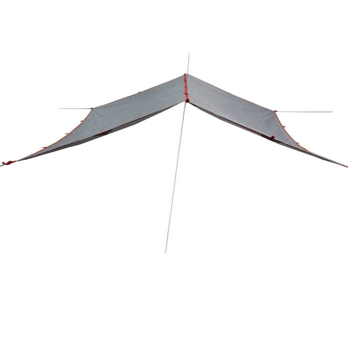 vidaXL Campingpresenning grå og oransje 300×294 cm vanntett