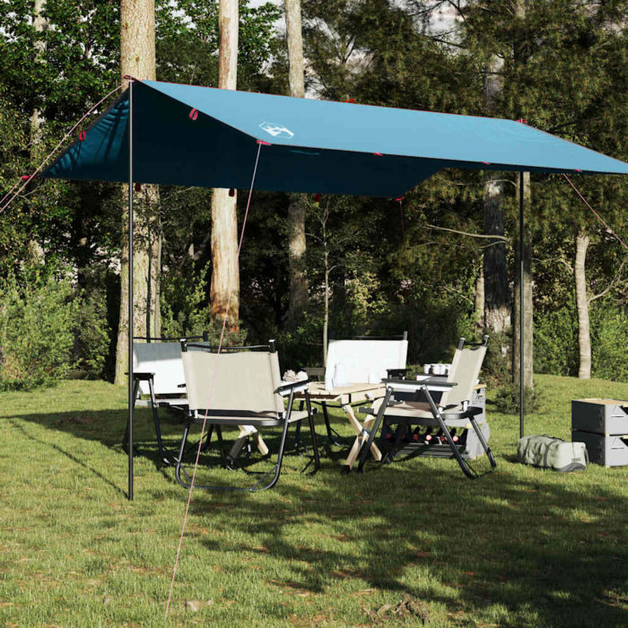 vidaXL Campingpresenning blå 360×294 cm vanntett