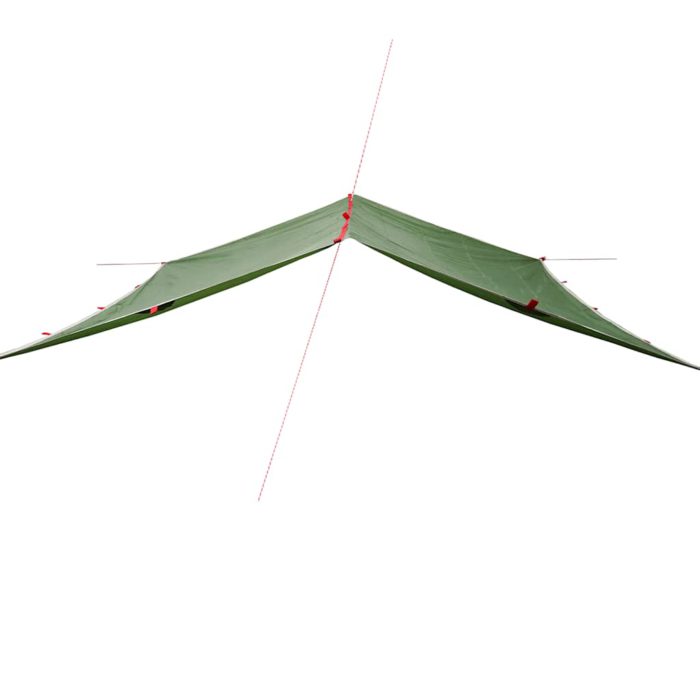 vidaXL Campingpresenning grønn 360×294 cm vanntett