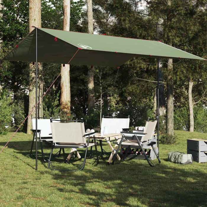 vidaXL Campingpresenning grønn 360×294 cm vanntett