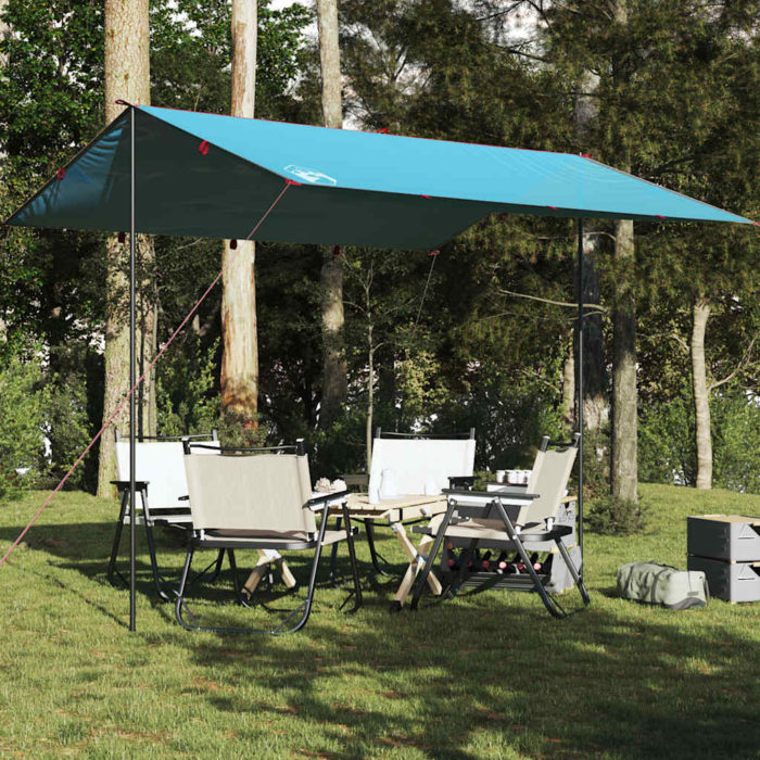vidaXL Campingpresenning blå 360×294 cm vanntett