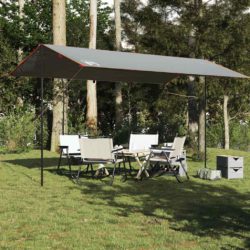 vidaXL Campingpresenning grå og oransje 500×294 cm vanntett