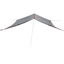 vidaXL Campingpresenning grå og oransje 500×294 cm vanntett
