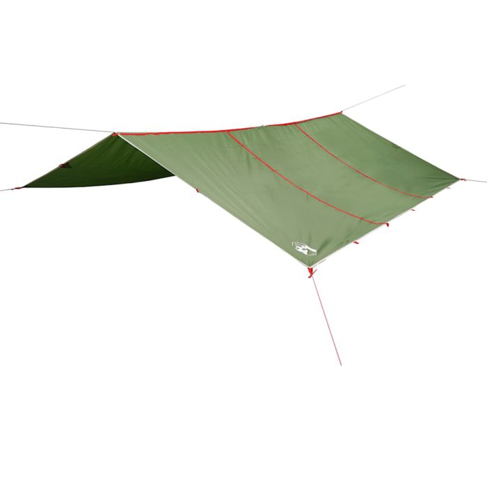vidaXL Campingpresenning grønn 420×440 cm vanntett
