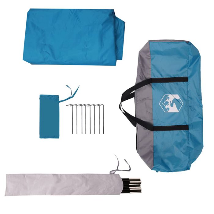 vidaXL Campingpresenning blå 430x380x210 cm vanntett