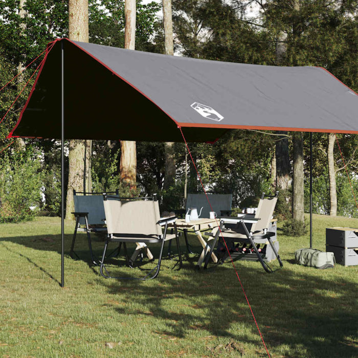 vidaXL Campingpresenning oransje 430x380x210 cm vanntett