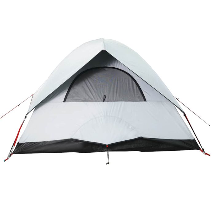 vidaXL Kuppeltelt for camping 2 personer hvit blendingsstoff vanntett