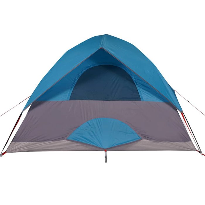 vidaXL Kuppeltelt for camping 4 personer blå vanntett