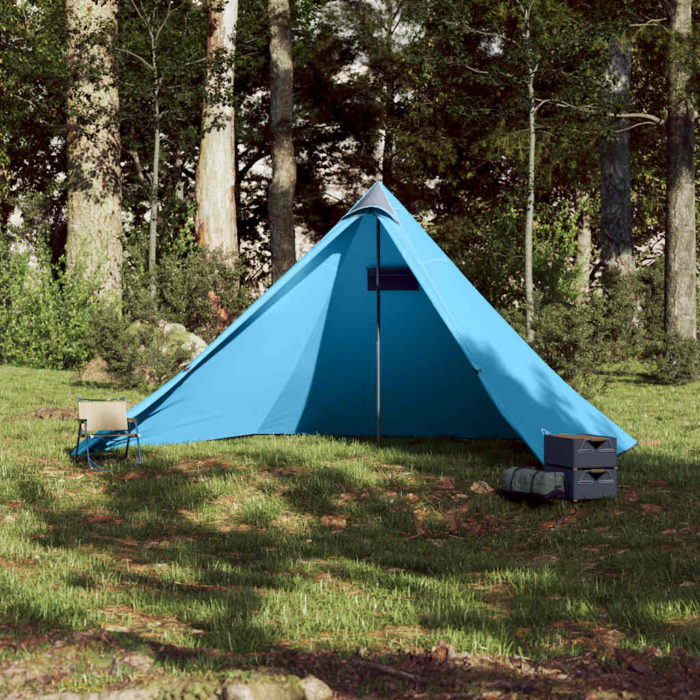 vidaXL Familietelt tipi for 7 personer blå vanntett