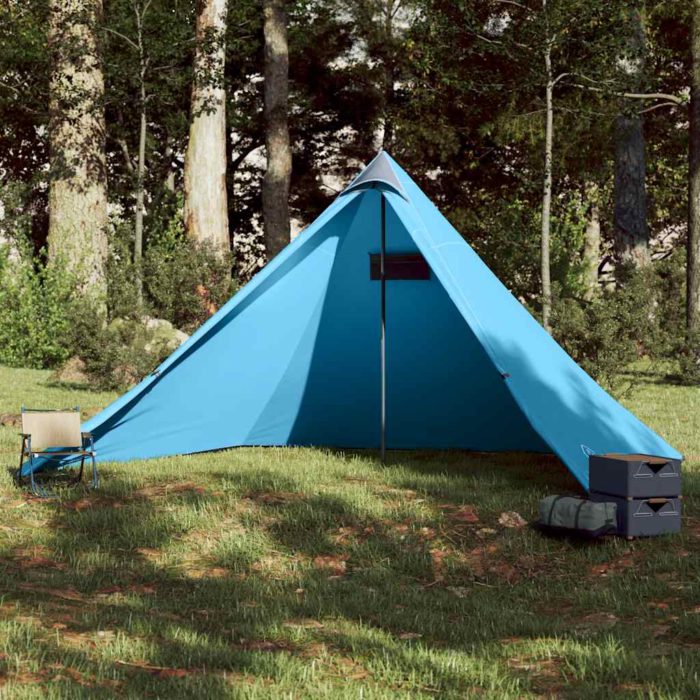 vidaXL Familietelt tipi for 7 personer blå vanntett