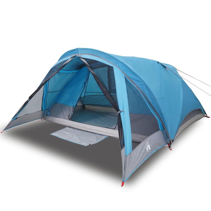 vidaXL Campingtelt 4 personer blå vanntett