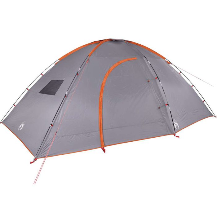 vidaXL Tunneltelt for camping 8 personer oransje vanntett