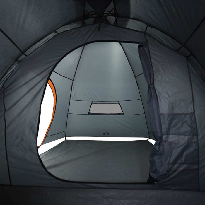 vidaXL Tunneltelt for camping 8 personer oransje vanntett