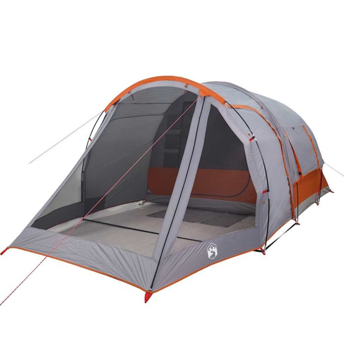 vidaXL Tunneltelt for camping 4 personer grå vanntett