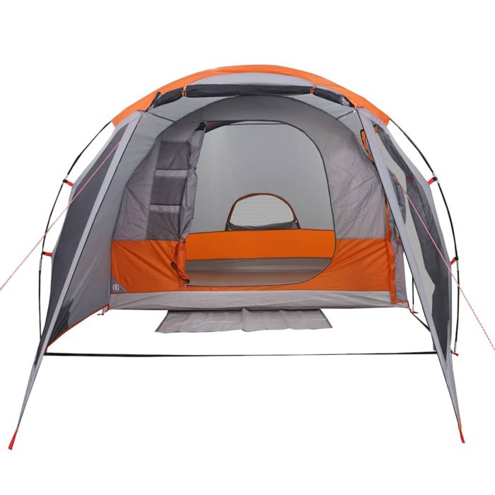 vidaXL Tunneltelt for camping 4 personer grå vanntett