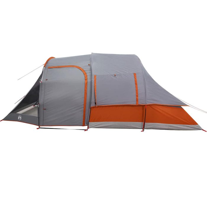vidaXL Tunneltelt for camping 4 personer grå vanntett